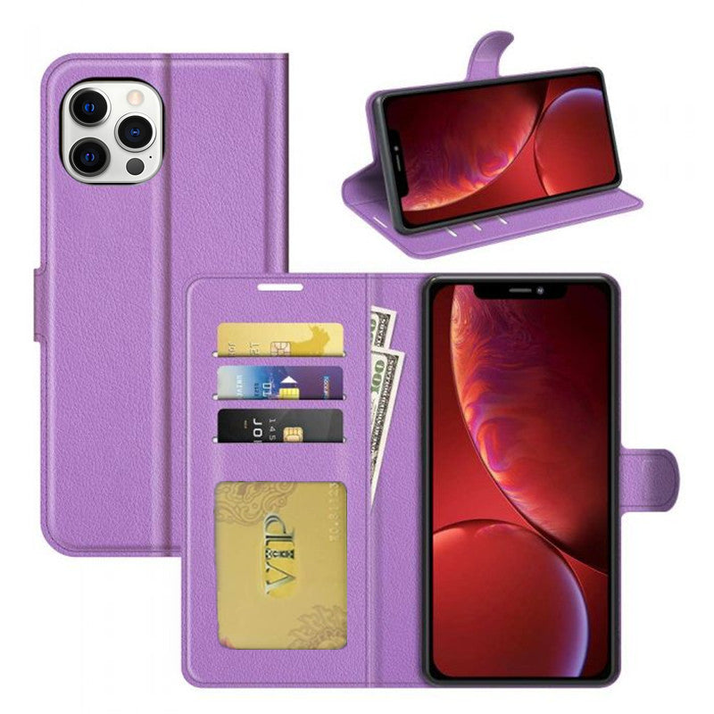 Leather Folio Wallet Case for iPhone 13 Pro Max Leather Folio Wallet Case for iPhone 13 Pro Max